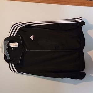 Adidas  Track Jacket, Black and White, Three Stripes, Size XL
